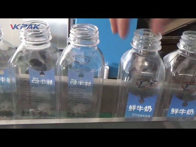 Automātiska divpusēja plastmasas kvadrātveida pudeles marķēšanas mašīna